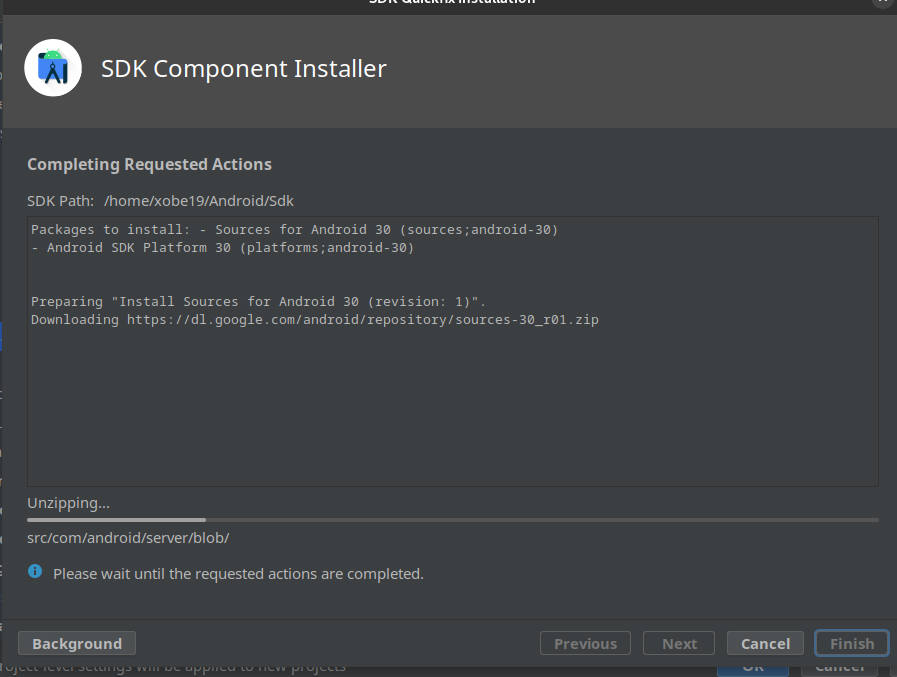 android studio component installer