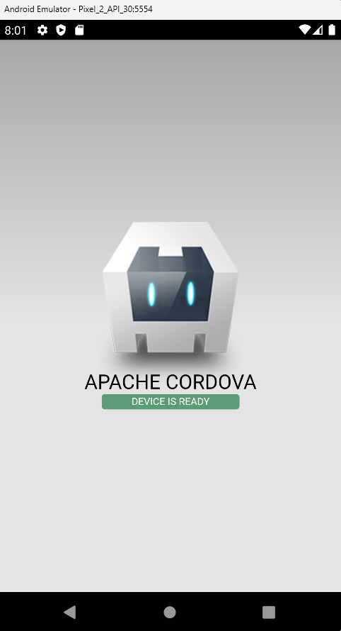 cordova app on android emulator
