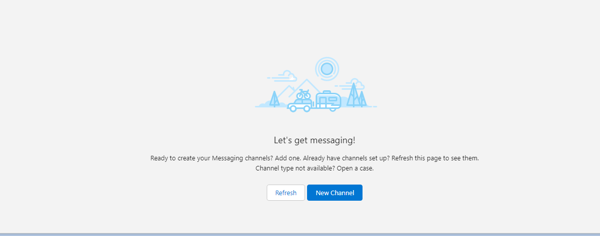 creating a new messaging channel salesforce