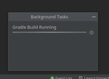 running gradle build on android project