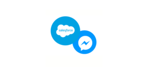 salesforce + facebook messenger logo