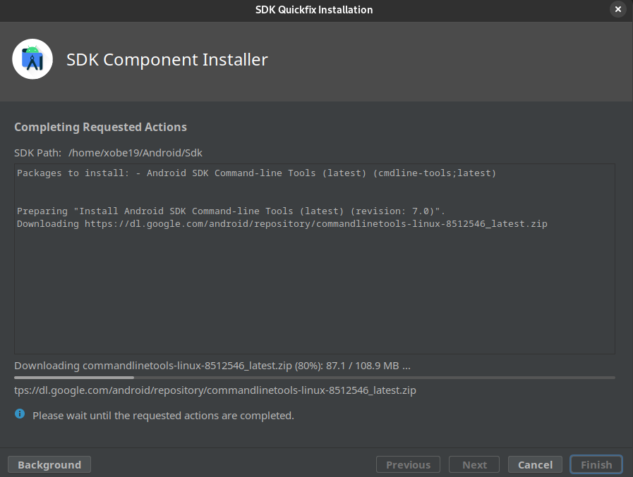 sdk component installer